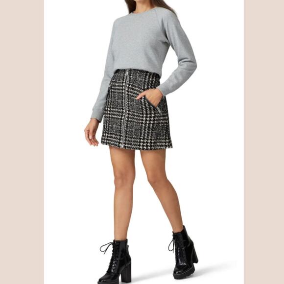 THE KOOPLES Tweed Black Formal Mini Skirt Small - Picture 4 of 10